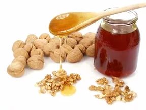 Мед и грецкий орех от простатита